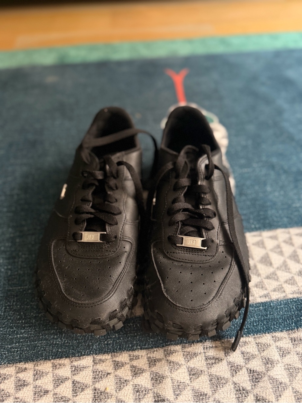 Jacquemus Black Leather Sneakers